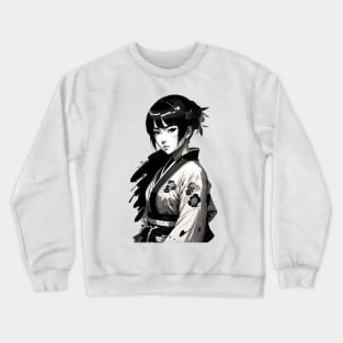 Anime Girl With Kimono 01 Crewneck Sweatshirt